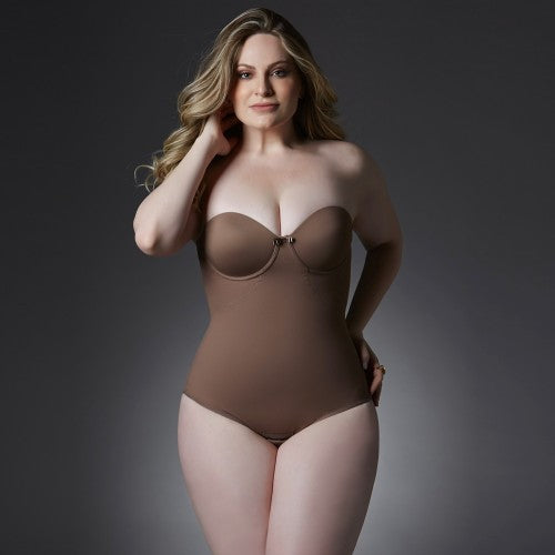 BODY GAINANTE SANS BRETELLES REMBOURRE BONNET C VI LINGERIE 350417