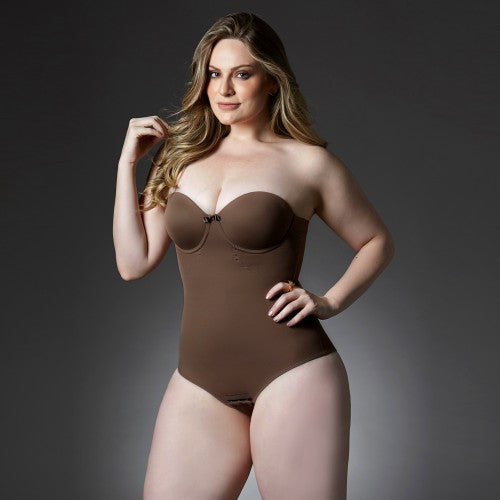 BODY GAINANTE SANS BRETELLES REMBOURRE BONNET C VI LINGERIE 350417